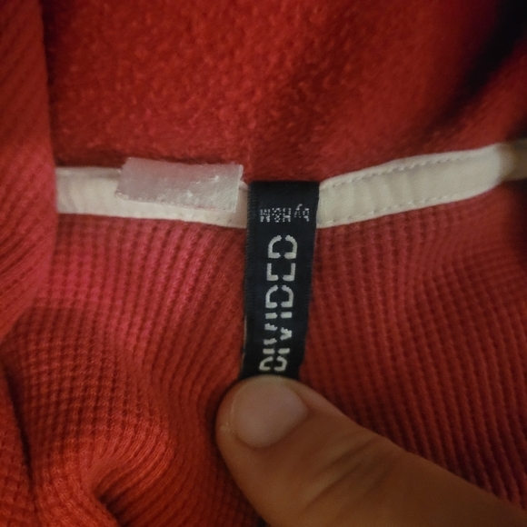 H&M Divided Red Pullover Hoodie S - Picture 7 of 7